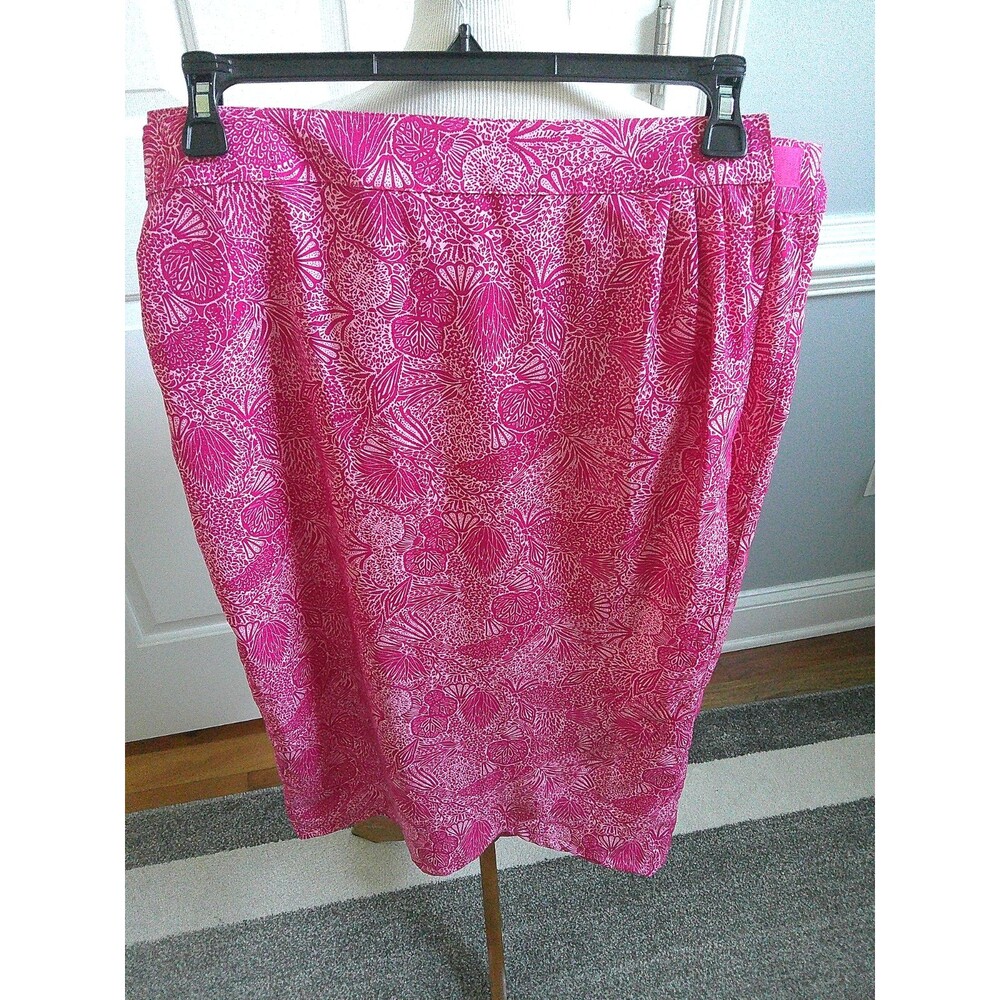 NWT RipSkirt Wrap Size LG Length 4 Pink Floral Bali Hawaii Tropical Print